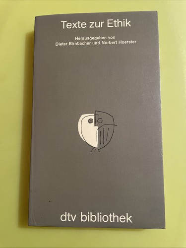 Texte zur ethik von - zur, dieter